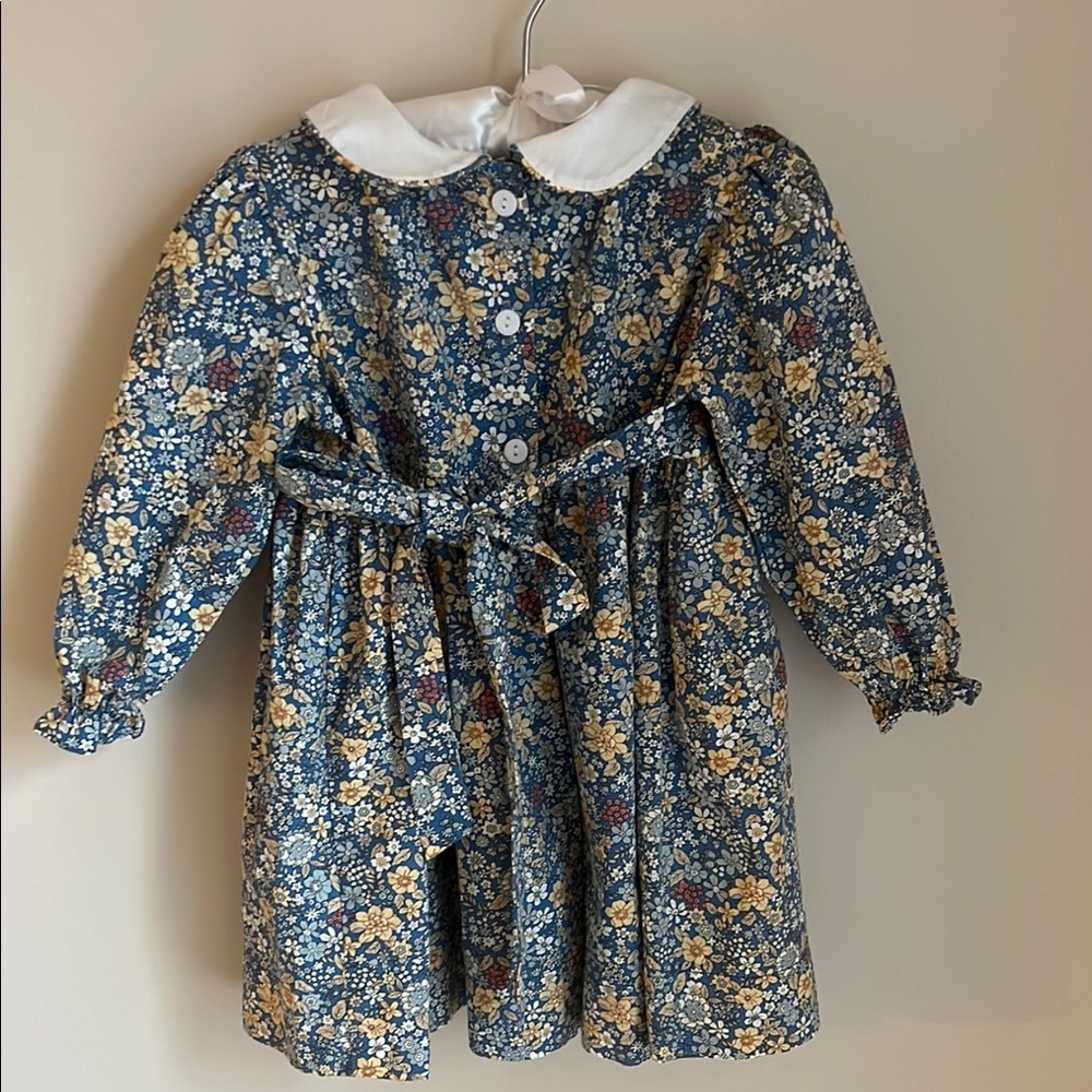 Sweet Dreams Blue Floral Kids Dress 18-24 months - Picture 3 of 5